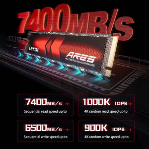 Lexar ARES NM790X 4T M.2笔记本固态硬盘4tb PCle 4.0*4固态硬盘7400m/s读取速度6500m/s台式机写入速度4tb - Product Image 6