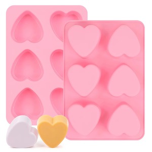 Custom 6 Cavity <b>Heart</b> Shaped Silicone Cake Mold Silicone Molds For Decoration Fondant Silicone Mold 3d Mold Silicone <b>Chocolate</b> B - Product Image 5