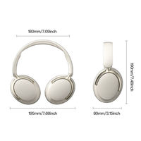 Auriculares inalámbricos para montar en la cabeza Auriculares inalámbricos con cancelación de ruido sobre la oreja