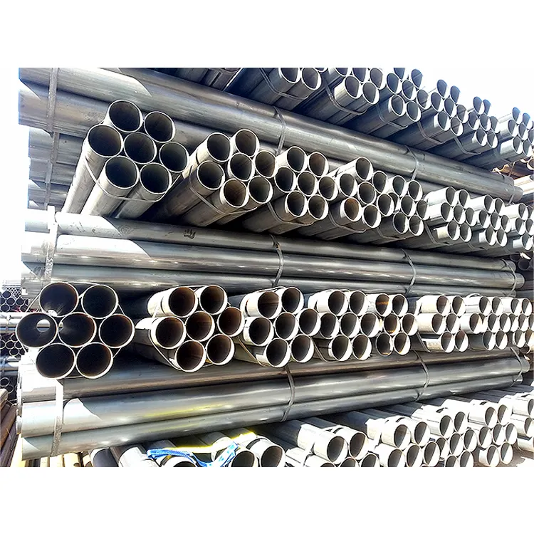 Erw Black Iron Pipe Schedule 40 Black Round Welded Galvanized Steel Pipe Hot Rolled Welded Carbon Steel Pipe