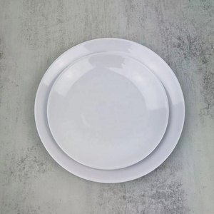 غير قابلة للكسر عالية الجودة بيضاء الميلامين عشاء لوحة أواني الطعام مخصص مطعم الميلامين طبق أطباق الميلامين المورد - Product Image 2