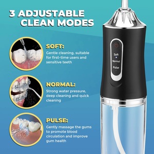 Limpiador <span class=keywords><strong>Dental</strong></span> Eléctrico <span class=keywords><strong>de</strong></span> Uso Doméstico, 3 Modos, Inalámbrico, Recargable por USB, Irrigador Bucal Portátil, Hilo <span class=keywords><strong>Dental</strong></span> <span class=keywords><strong>de</strong></span> <span class=keywords><strong>Agua</strong></span> - Product Image 4