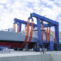 Promotion : Grue mobile portative fiable pour yachts, grue portique pour bateaux, 25 tonnes, avec moteur à boîte de vitesses