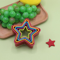 2024 Fabriek Directe Verkoop Liefde Vijfpuntige Ster Rond Vierkant Fruit Gesneden Keuken Bakdecoratie Geometrische Figuren Koekjessnijder