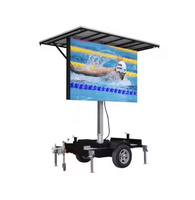 Petit écran LED mobile sur remorque, panneau LED extérieur mobile de 3 m² pour la publicité en magasin
