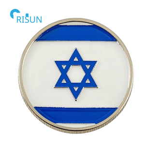 Émail 3D personnalisé en usine pièces de défi commémoratives israéliennes juives chrétiennes israéliennes pièces de défi israéliennes personnalisées - Product Image 6