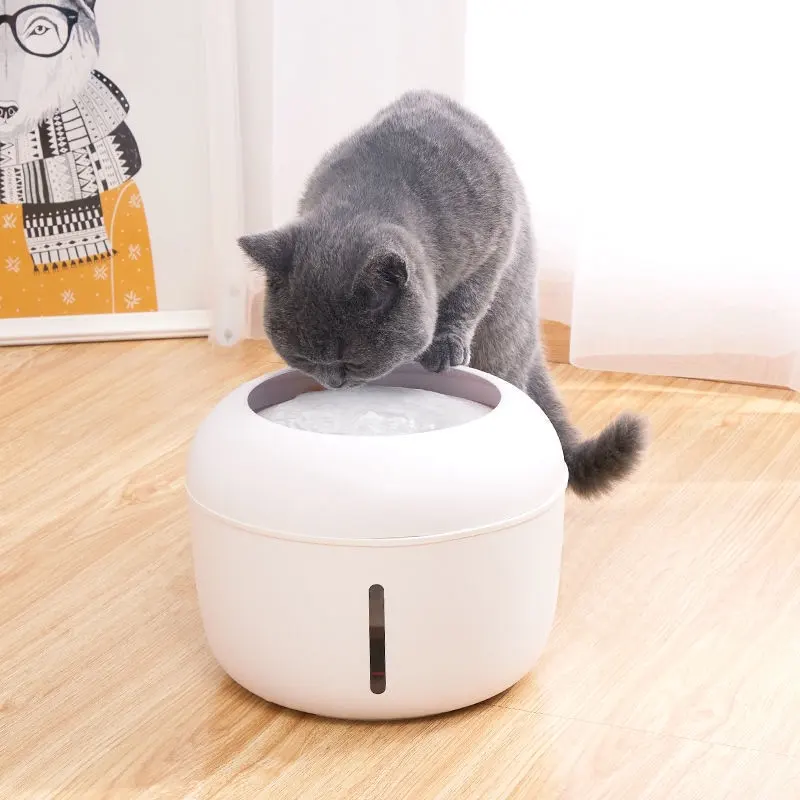 Питьевой фонтанчик для домашних животных, кошек, 2,5 л, автоматическая поилка, миска для воды, электрический USB-дозатор для домашних животных, собак, кошек с 1 футляром для фильтров