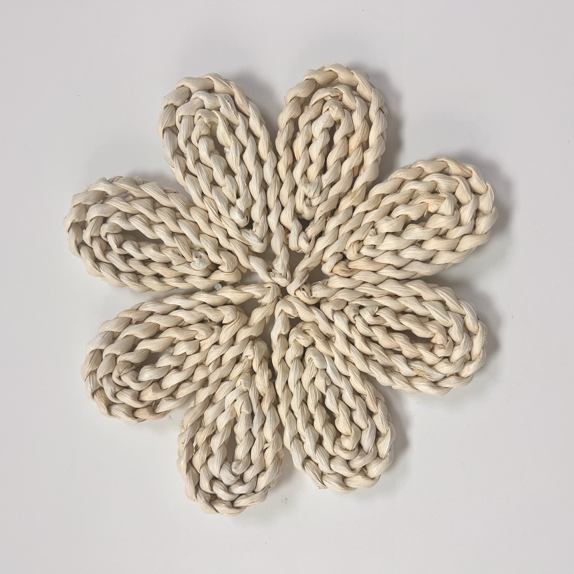 Fleur en feuille de maïs 20cm