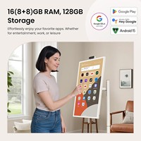 Nuevo Televisor Portátil Inteligente FHD de 32 Pulgadas, 2.ª Generación, 16 (8+8) GB de RAM + 128 GB, Android 15, Certificado EDLA, Ruedas Giratorias, Batería de 15000 mAh
