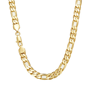 Collar de Cadena Figaro de Acero Inoxidable Chapado en Oro PVD de 14k, Estilo Hip <span class=keywords><strong>Hop</strong></span>, Ancho de 2mm, 2.5mm, 4mm, 6.5mm, 8mm, 9mm, 10mm, Venta al por Mayor - Product Image 4