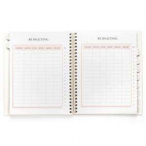 High Quality Hardcover Custom Printing <b>Spiral</b> <b>Notebook</b> Wholesale Wedding Planner Gift - Product Image 2
