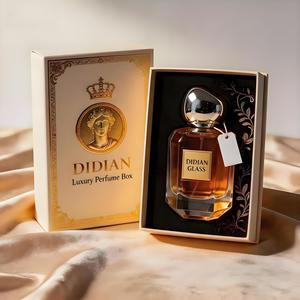 Flacon <span class=keywords><strong>de</strong></span> <span class=keywords><strong>parfum</strong></span> vide <span class=keywords><strong>de</strong></span> luxe irrégulier avec pulvérisateur transparent en cristal 70 ml, en verre, avec étiquette métallique et emballage <span class=keywords><strong>de</strong></span> marque - Product Image 4