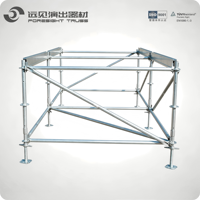 Plataforma de Escenario Portátil de Aleación de Aluminio Layher, Altura Ajustable, Carga Pesada, Plegable, Montaje Rápido, Cubierta Modular Antideslizante