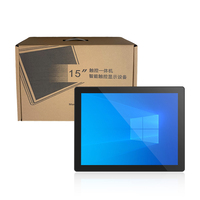 15 15.6 18.5 Inch Panel PC Layar Sentuh Industri RS485 RS232 Tegangan Lebar DC12-36V Monitor Sentuh untuk Sistem Kontrol Industri
