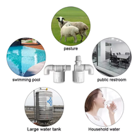 Robinet flottant de toilette en plastique ABS, vanne à boisseau sphérique automatique d'arrêt et de remplissage, contrôle du niveau d'eau réglable, filetage mâle 1/2 pouce