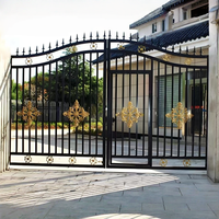 Clôture de cour en acier galvanisé moderne, écologique et personnalisable pour la sécurité des aéroports et des ports, panneau métallique durable avec revêtement en poudre
