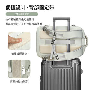 Mochila Expandible para Mujer, Color Verde Menta, Impermeable, Gran Capacidad, Compartimento para Portátil, Mochila de Viaje y Ocio - Product Image 5