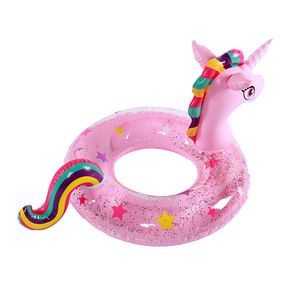 Nouvelle bouée <span class=keywords><strong>gonflable</strong></span> double couche en PVC pour bébé, anneau de natation cristallin, accessoires aquatiques, bouée de flottaison sous les aisselles pour enfants et adultes - Product Image 3