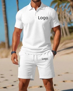 Ensembles Polo et Shorts Personnalisés en Gros avec Logo, Tenues d'Été Tricotées Imprimées, Vêtements de Sport Décontractés Respirants - Product Image 1