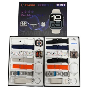 Reloj Inteligente <span class=keywords><strong>L10</strong></span>-S10 <span class=keywords><strong>Pro</strong></span> Max Square, Silicona, Resistente al Agua, Monitor de Ritmo Cardíaco, Siete Correas, Modelo Privado, Comercio Exterior, Popular - Product Image 5