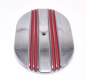 Billet Aluminio 12 ''X 2'' Red Center <span class=keywords><strong>Finn</strong></span> Air Cleaner para autos Nuevos y usados Empaquetado en bolsa para Abarth VA1891 - Product Image 2