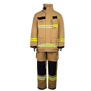Vêtements de protection contre les incendies certifiés NFPA1971 EN469, veste et pantalon de pompier en Nomex IIIA PBI Aramid avec bandes réfléchissantes - Product Image 1