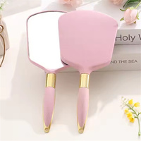 Magnifying Wholesale Custom Portable Retro Travel Makeup Mirror with Handle