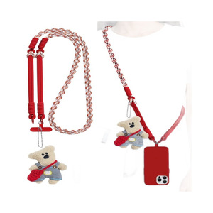 Small Horse Phone Lanyard Adjustable Woven Polyester Trendy <b>Rope</b> Luxury Pendant Anti-loss Mobile Phone <b>Chain</b> Hook ID Card Holder - Product Image 6