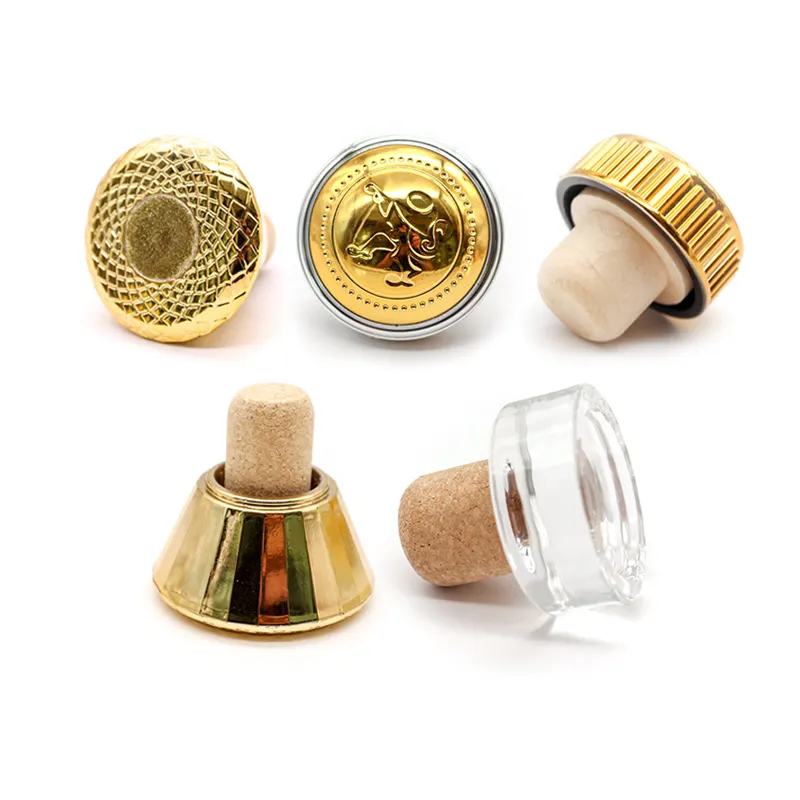 popular design 2022 New Design Plastic Wine Bottle Caps and Stoppers with Synthetic or Original Cork