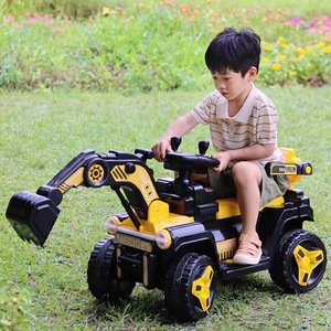 Excavadora de juguete eléctrica recargable para niños, vehículo de construcción para exteriores con control remoto, de 5 a 7 años - Product Image 1