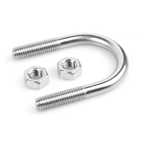 Boulon en forme de U de haute qualité 304 boulon en forme de U en acier inoxydable collier de serrage en forme de U boucle de fixation boulon fixation personnalisation