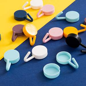 Crochet mural auto-adhésif solide <span class=keywords><strong>sans</strong></span> perçage manteau sac salle de bain porte <span class=keywords><strong>cuisine</strong></span> serviette cintre crochets maison stockage accessoires - Product Image 4