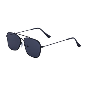 Nuevas gafas de sol cuadradas para hombre con lentes de PC UV400, protección solar para conducir, montura negra, diseño de doble puente. - Product Image 2