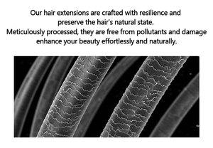 Extensions de cheveux humains Remy 100% européens, double trame machine, design invisible, tissage droit, toutes les couleurs compatibles - Product Image 5