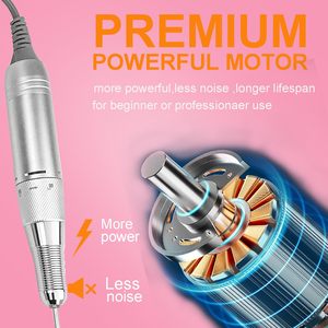 Professional Rechargeable Electric Nail <b>Drill</b> Portable Electric Nail File for Acrylic Gel Nail Beauty Salon Tools-<b>Pink</b> - Product Image 3
