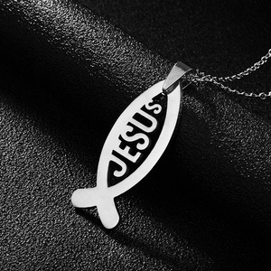 Nouveau <span class=keywords><strong>scapulaire</strong></span> chrétien catholique religieux argent plaqué or en acier inoxydable chaîne jésus croix pendentif collier pour femmes hommes - Product Image 6