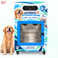Machine de lavage, séchage et stérilisation commerciale en libre-service pour animaux de compagnie (chiens et chats), alimentée par borne de recharge, capacité 1,5 m³