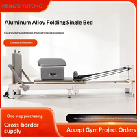 Reformer de Pilates en aluminium de performance supérieure avec cordes pour des résultats sculptants – Équipement de Pilates