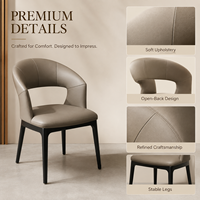 Chaise de salle à manger rembourrée moderne avec pieds en bois pour restaurant, hôtel, café, bar, salon, bureau, banquet, mobilier commercial