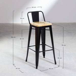 Industrial <b>Adjustable</b> <b>Bar</b> <b>Stools</b> with Iron Frame Modern Design Water Resistant Durable Commercial Home <b>Bar</b> Furniture - Product Image 3
