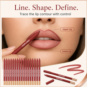<span class=keywords><strong>Crayon</strong></span> à lèvres waterproof naturel 26 couleurs, marque privée, pour maquillage quotidien, effet repulpant - Product Image 6