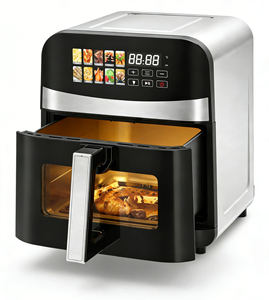 Nouvelle <span class=keywords><strong>Friteuse</strong></span> à Air Visuelle avec Fenêtre, 8L <span class=keywords><strong>XXL</strong></span> Taille Familiale, Éléments Chauffants, Écran Tactile Numérique, Four à Air avec Minuteur - Product Image 5