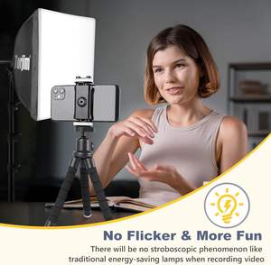 Softbox ชุดไฟถ่ายภาพ, 16 ''x 16'' ชุดไฟ softbox มืออาชีพพร้อมหลอดไฟ LED 85W 3000-7500K, - Product Image 6
