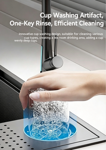Lavastoviglie da banco in vetro Nano Two, in acciaio inox 304, moderna, multifunzionale, a vasca singola, a scomparsa, per caffetteria e <span class=keywords><strong>cucina</strong></span> - Articolo più venduto - Product Image 6