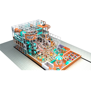Grand <span class=keywords><strong>parc</strong></span> de trampoline de terrain de jeu modulaire commercial pour enfants sur le thème du sport d'aventure d'intérieur design pour les entreprises - Product Image 3