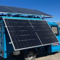 Panneau solaire monocristallin semi-flexible 110W, étanche ETFE, pour remorque de marchandises, vélo de livraison, montage latéral, hors réseau, tricycle