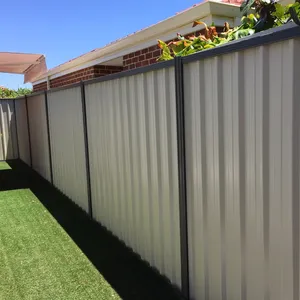 Emballage modulaire en acier de barrière de frontière de tôle de clôture commerciale blanche australienne de Colorbond bel