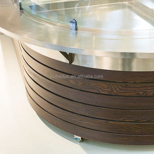 Витрины из закаленного стекла и металла, изготовленные по индивидуальному заказу, витрины премиум-класса для эффективной презентации еды - Product Image 4