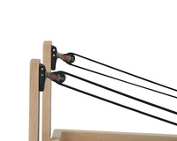 Queenlife haut de gamme SRP01-3M corps forme lit d'entraînement équipement d'étirement érable bois réformateur Pilates Machine à vendre