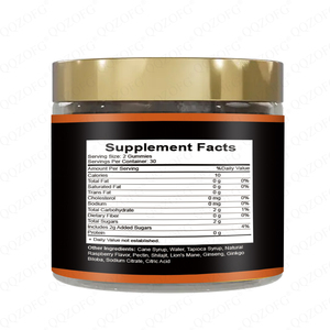 OEM Halal Shilajit 4-in-1 Gummies Energy &amp; Immune Support Private Label Adult Ashwagandha Sea Moss Lions Mane - Product Image 2